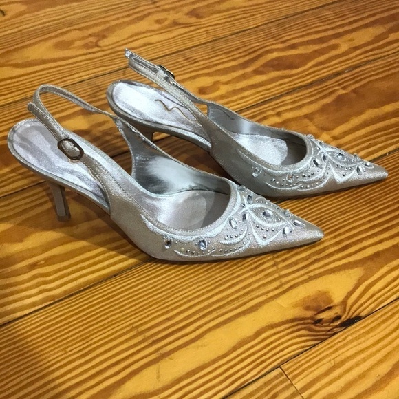 Sparkling Strap Nina Heels - Picture 2 of 5